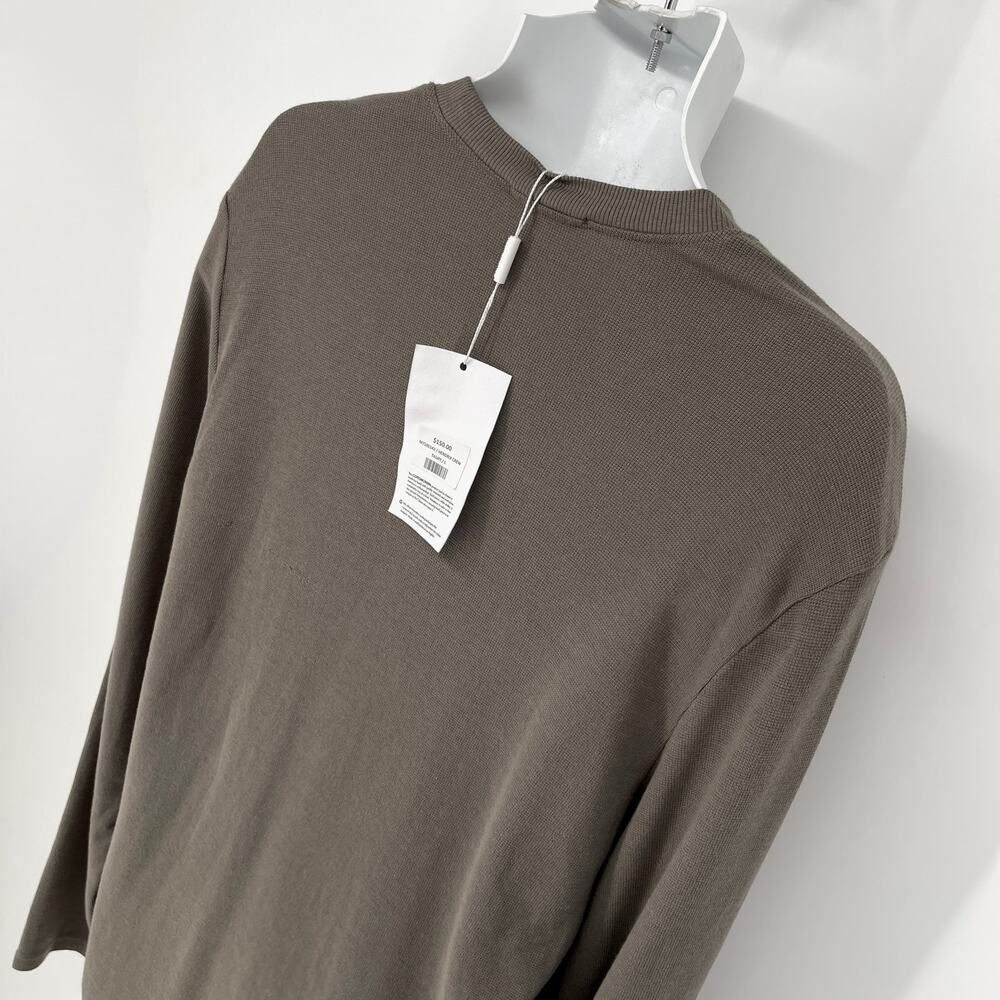 Cotton Citizen NEW Mens Hendrix Crew Shirt Long Sleeves Lightweight Size L Taupe - Picture 4 of 8